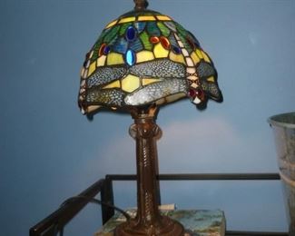 Leaded glass lamp