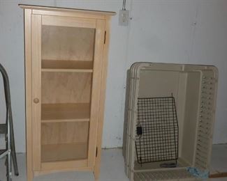 Cabinet & dog crate