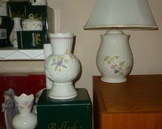 More Irish Belleek..inc. cool lamp