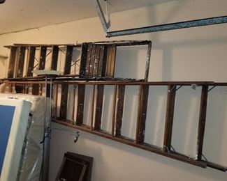 wood ladders fruit picking