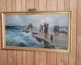 64 x 35", original oil on canvas, Marian Capri