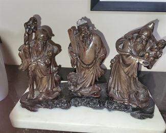 $30.00, Chinese God's of Fortune, there is some damage