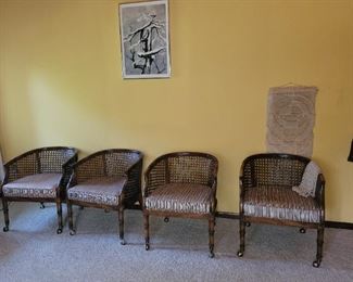 $25.00 each, 4 game table chairs vg condition