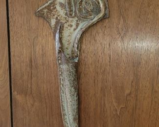 $10.00, Studio art pottery wall pocket 12"