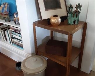 Vintage crock, art, antique funiture 