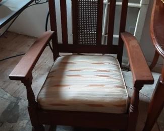 Antique oak rocker 