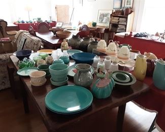 Antique Chinese table, art pottery 