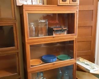 Globe Warnicke oak Bookcases 3 stack 4 stack