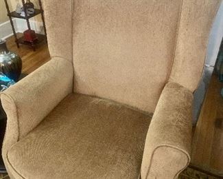#1025A - Wingback contemporary chair, great condition - $145