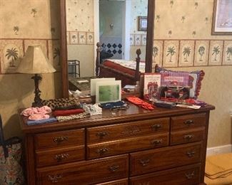 #1046F - Lenoir House 7 drawer dresser with mirror -$245