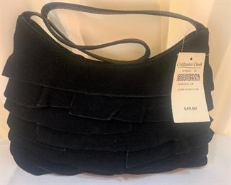 #1129F - Never used Cold Water Creek suede purse , 10” x 7” - $20