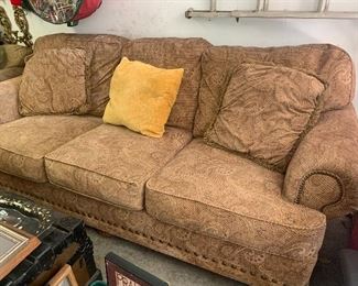#1322H  upholstered couch $50