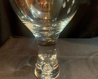#1293B - Set of 8 hand blown crystal cocktail glasses  - $75