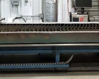 Lockformer Vulcan Plasma Cutting System, Model 1000B, Includes Plasma Table, Power Max 1000, Welder, Duct Work, And Manual, 28 Gauge Capacity