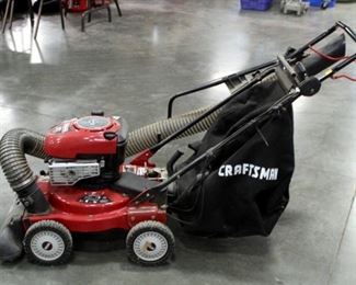 Craftsman 4 In 1 Power Propelled Push Mower, With Vacuum And Collection Bag, 24" Deck, 190cc Briggs And Stratton Motor, Model 247.770130
