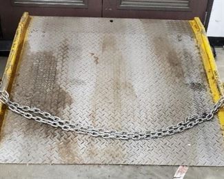 Steel Dock Plate With Side Rails, 60" x 60", 13,000 Lb Capacity, Model # SDB-13-60-60