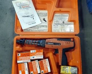 Ramset Powder Fastening Tool, Model D45A, Includes Carrying Case, Loads And Hardware
