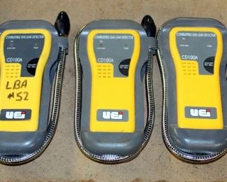 UEI Combustible Gas Leak Detectors, Model #CD100A, Qty 3