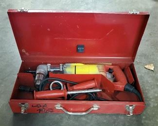 Milwaulkee Heavy Duty 1/2" Right Angle Drill, Model #1107-1, In Metal Carrying Case