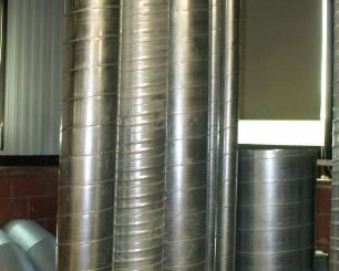 Spiral Duct Various Lengths And Diameters, Qty. 6