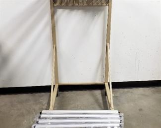 AdirOffice Vertical File Rolling Stand With 12 Brackets, Height Is Adjustable