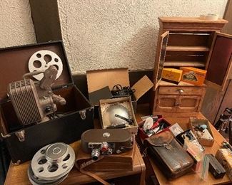 Vintage cameras and equipment 