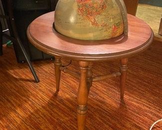 Vintage globe on stand