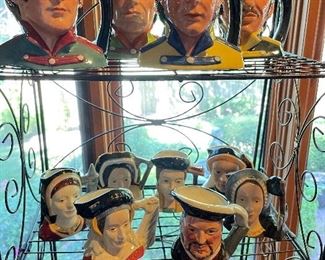 Toby mugs (Beatles Set) King Henry VIII with 6 of his wives