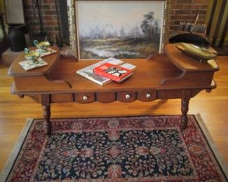 Coffee table ..Rug...Art