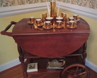 Wooden Bar Cart