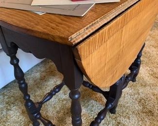 Tiger Maple Gate Leg Table