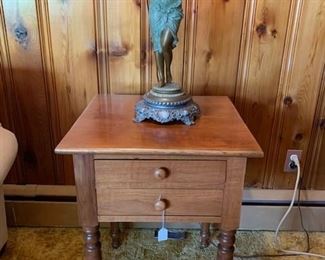 Antique one drawer stand
