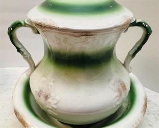 #1 - NOW $75 was $150  La belle American Victorian porcelain wash set • Six pieces	
