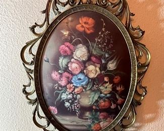 #10 - NOW $14 was $28 • Victorian style set of four still life framed art  • 8 x 10 largest one