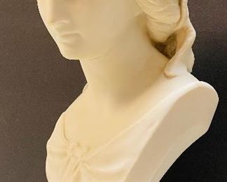  #21 - NOW $55 WAS $110  • Copeland Miranda  • bisque bust sculpture  • circa 1859  • 11high 
