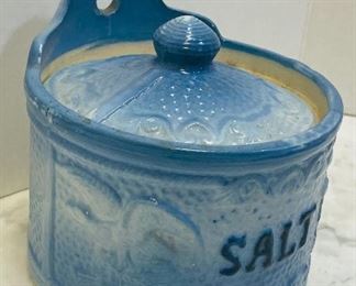#51 - NOW $20 was $40 • Early American salt canister  • American eagle design  • 6high 5”across