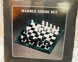 #54 - $34 • Marble chess set new in box