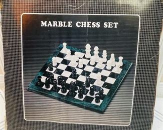 #54 - $34 • Marble chess set new in box