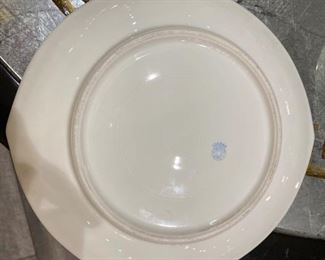 #9 Set of 10 Limoges porcelain fish plates $140