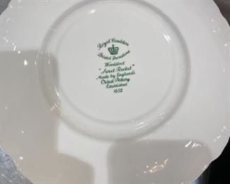 10- $100 Set of 10 floral plates  Royal Cauldon 