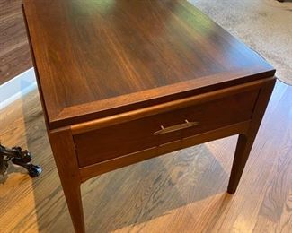 #31- $150 Lane signed Mid Century modern side table 27"D x 21"W x 20 1/2"T 