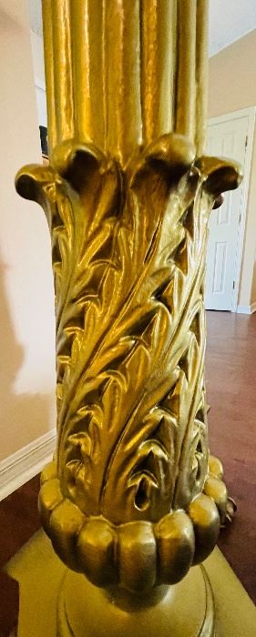 $500 • Pair of wood carved pedestal (1960s repro from White House) • 47high 15 wide 