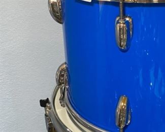 #2 - $550 Custom drum kit (4 pc) Electric Blue - 22K, 16T, 12T, 14S (chrome)