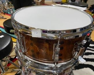 16 - $375 - 13x5 Custom Wood Stave Snare