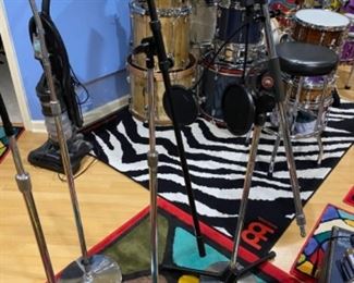 #87 Microphone Stand (weighted base) (3) $20 (EA) & #88 - $35 Vocal recording Microphone Stand w/2 Pop Filters