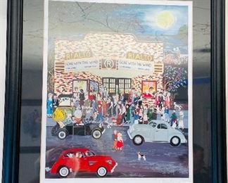 $395 “Friday Night at the Picture Show” 2002 Moes Deneille Spohn  – 14 1/3” x 11 5/8” 150/950							