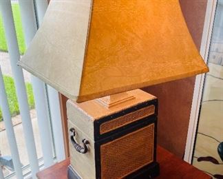 $30 trunk case lamp  • 26high 18across