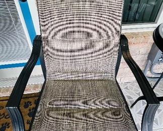 $195  Two chair patio set metal 