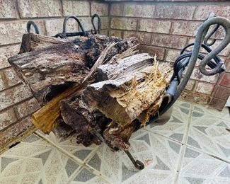 $36  wood firewood holder 