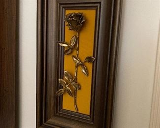 Golden rose made by a retired cop 